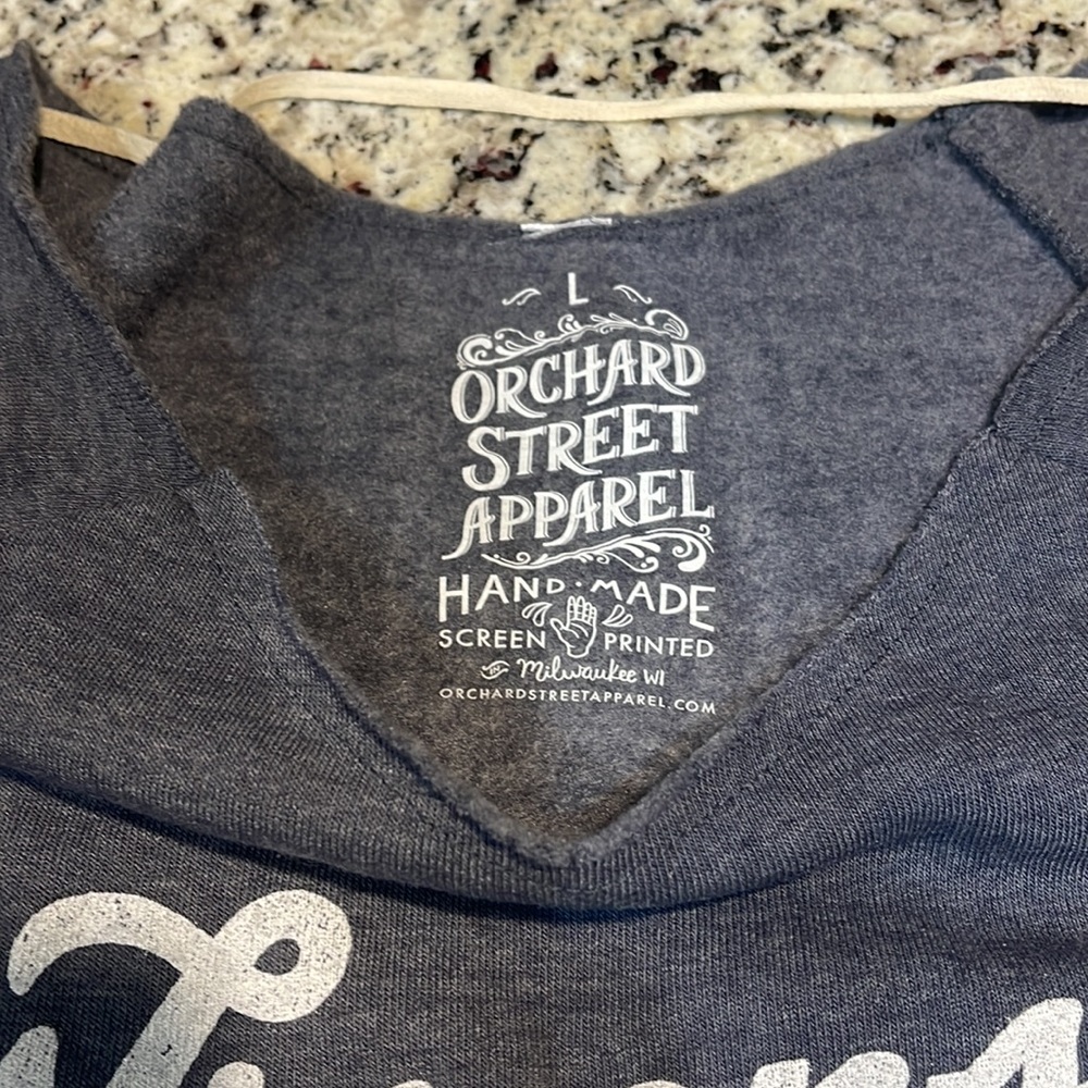 Orchard Street Apparel Womens Wisconsin Sweatshirt Size Large - Picture 4 of 5